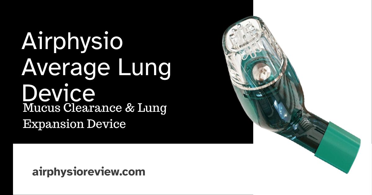 Airphysio Average Lung Device Mucus Clearance & Lung Expansion Device